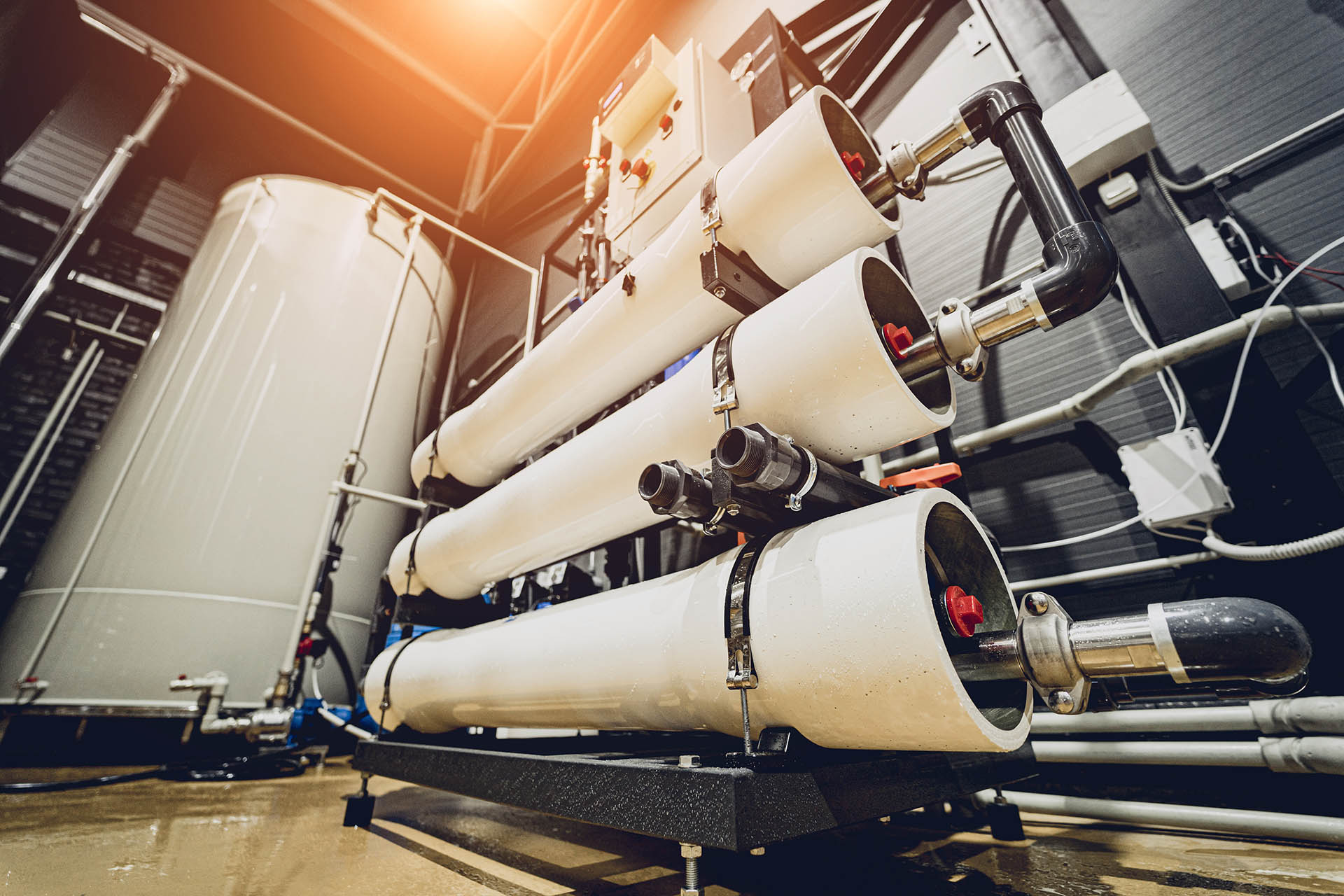 Advanced RO plant for pure water treatment in UAE